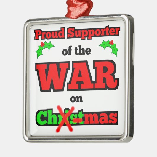 X-mas Ornament "War on Kerstmis" (Wit) (Links)