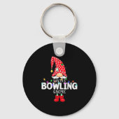 X-mas Santa's Bowling Gnome Christmas Matching  Sleutelhanger (Voorkant)