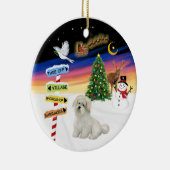 X Mas Tekens- Coton de Tulear Keramisch Ornament (Rechts)