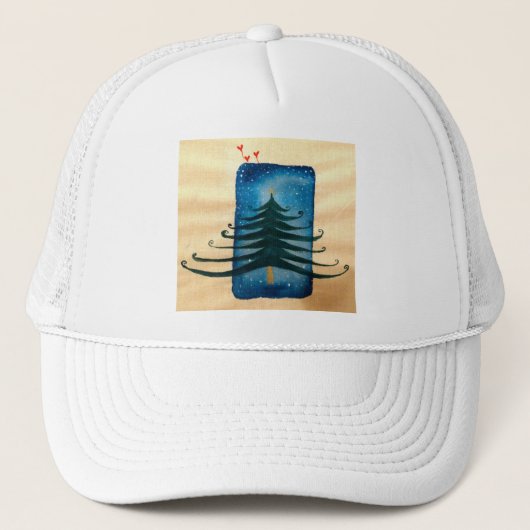 X-masTree Kerst Vakantie Trucker Hoed Pet (Voorkant)