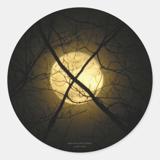 X MERKT DE SPOT RONDE STICKER (Voorkant)