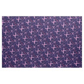 X monogram en persoonlijke naam Willow stof (Fat Quarter)