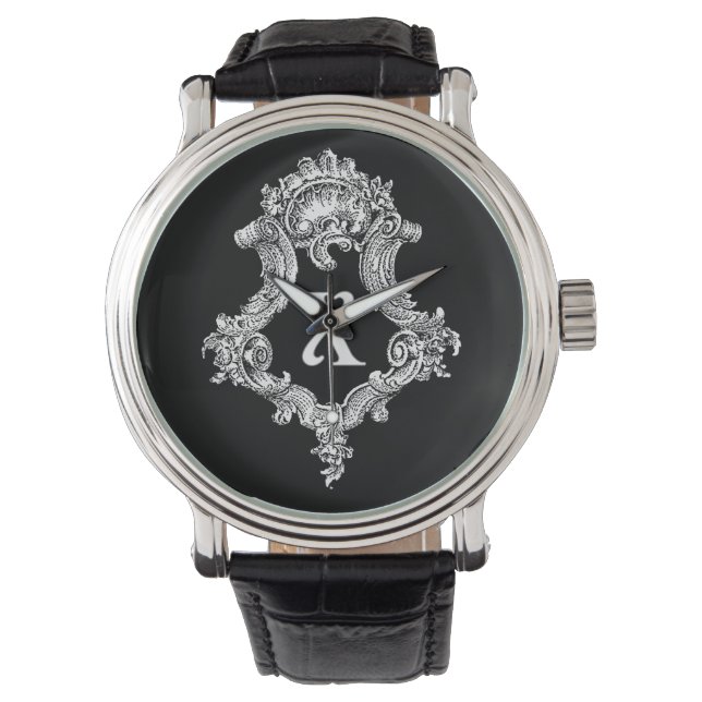 X Monogram Inital Watch Horloge (Voorkant)