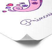 X monogram kunst Xaria meisjes naam poster (Hoek)