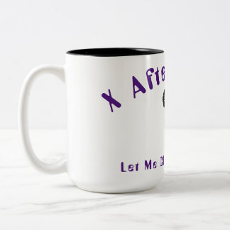 X na uren podcast tweekleurige koffiemok