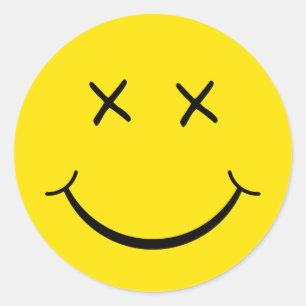 X Ooggezicht Ronde Sticker