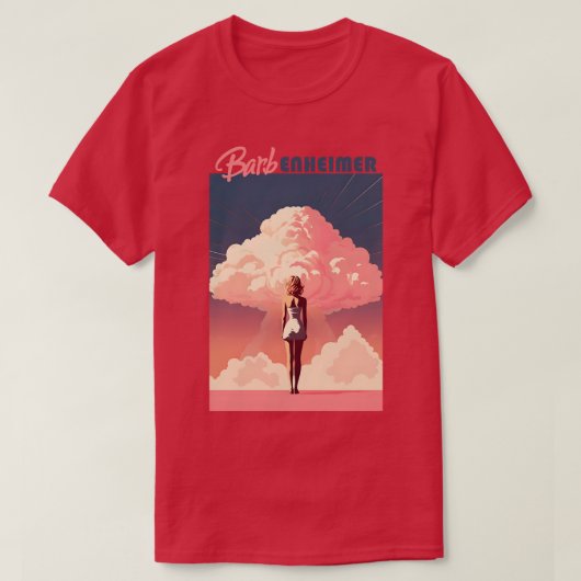 x Oppenheimer Barbenheimer retro T-shirt (Design voorkant)