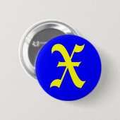 X - OUD ENGELS RONDE BUTTON 5,7 CM (Voorkant /achterkant)