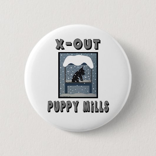 X-OUT PUPPY MILL Button (Voorkant)