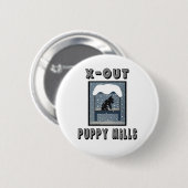 X-OUT PUPPY MILL Button (Voorkant /achterkant)