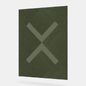 X patroon mos acryl teken bord (Hoek)