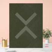 X patroon mos acryl teken bord (Huwelijk)