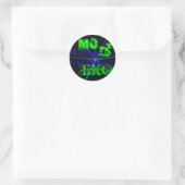 X-plosief geluid ronde sticker (Tas)