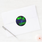 X-plosief geluid ronde sticker (Envelop)