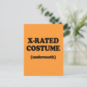 X-RATED KOSTUME BRIEFKAART (Staand voorkant)