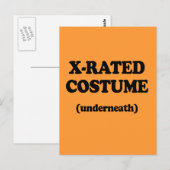X-RATED KOSTUME BRIEFKAART (Voorkant / Achterkant)