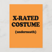 X-RATED KOSTUME BRIEFKAART (Voorkant)