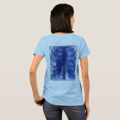 X-Ray Blue Vrouw T-shirt (Achterkant volledig)
