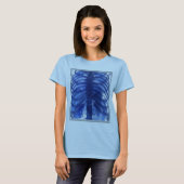 X-Ray Blue Vrouw T-shirt (Voorkant volledig)