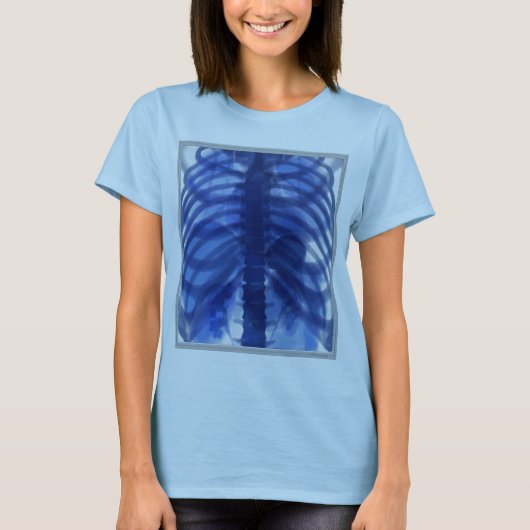 X-Ray Blue Vrouw T-shirt (Voorkant)