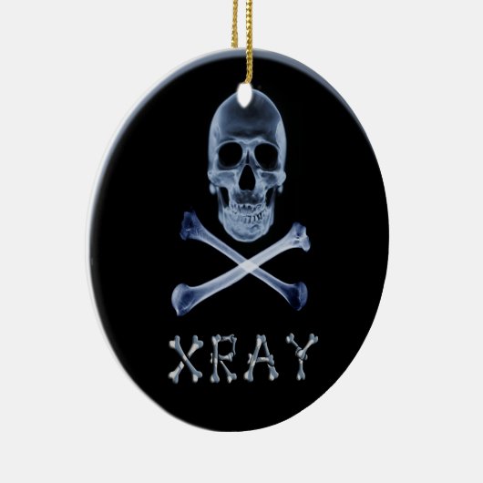X-RAY CHRISTMAS ORNAMENT SKULL & CROSS BOTTEN (Rechts)