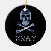 X-RAY CHRISTMAS ORNAMENT SKULL & CROSS BOTTEN (Voorkant)