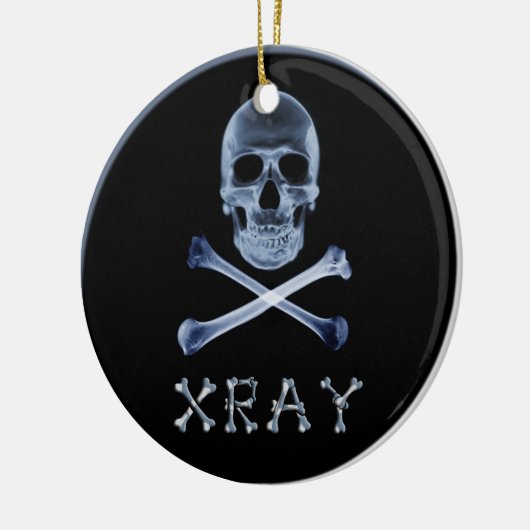 X-RAY CHRISTMAS ORNAMENT SKULL & CROSS BOTTEN (Links)
