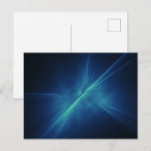 X-Ray Colorburst - blauw Briefkaart (Voorkant / Achterkant)