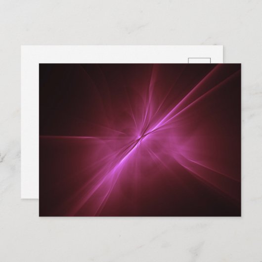 X-Ray Colorburst - Roze Briefkaart (Voorkant / Achterkant)