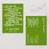 X-RAY FISH - Avocado Visitekaartje (Voorkant / Achterkant)