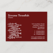 X-RAY FISH - Deep Red Visitekaartje (Achterkant)