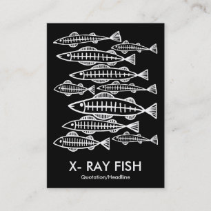 X-RAY FISH - Zwart Visitekaartje