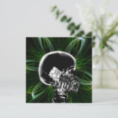 X-ray Fractal Flower Smartphone Skeleton - Green (Staand voorkant)