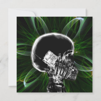 X-ray Fractal Flower Smartphone Skeleton - Green