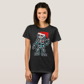 X Ray Gingerbrood Man Skeleton Nurse Tech Merry Ch T-shirt (Voorkant volledig)