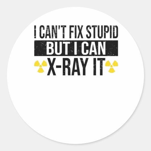 X-ray Health Technician Radiologist Student Ronde Sticker (Voorkant)