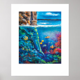 X-ray Hoesje Art - Ocean Rock Tarsals door L. Rain Poster