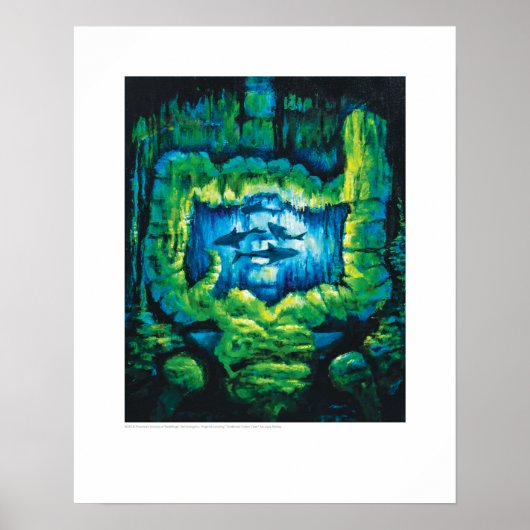 X-ray Hoesje Art - Onderzee Colon Cave van L. Rain Poster (Voorkant)