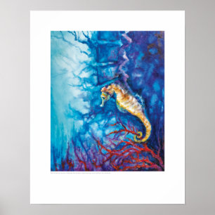 X-ray Hoesje Art - Sacral Seahorse by L. Rainey Poster