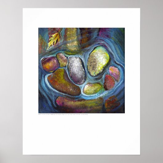 X-ray Hoesje kunst - Carpal Riverstones door L. Ra Poster (Voorkant)