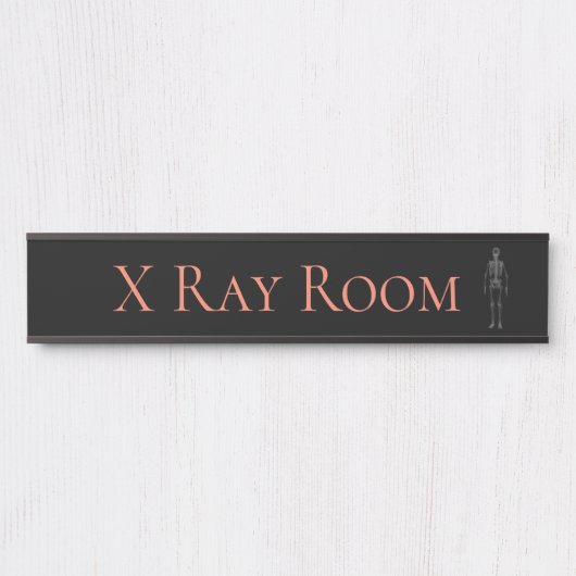 X Ray kamer hangende naam Bord Deurbordje (Voorkant)