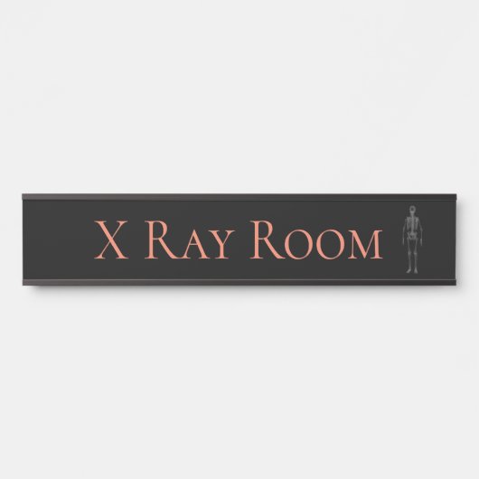 X Ray kamer hangende naam Bord Deurbordje (Voorkant)