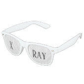 X Ray Kerst Vakantie Gift Party Bril Retro Zonnebril (Gekanteld)