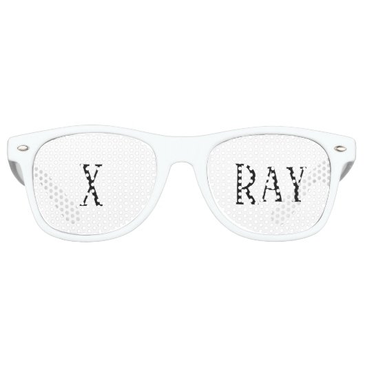 X Ray Kerst Vakantie Gift Party Bril Retro Zonnebril (Voorkant)