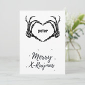 X-Ray: Kerstmis | Vrolijk kerstfeest | Radioloog Feestdagenkaart (Staand voorkant)