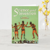 X Ray People Pistool Science Fiction Invention Kaart (Gele Bloem)