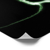 X-RAY PUPPY DOG SKELETON SITTING - GROEN POSTER (Hoek)