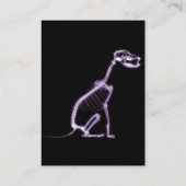 X-RAY PUPPY DOG SKELETON SITTING - PAARS VISITEKAARTJE (Achterkant)