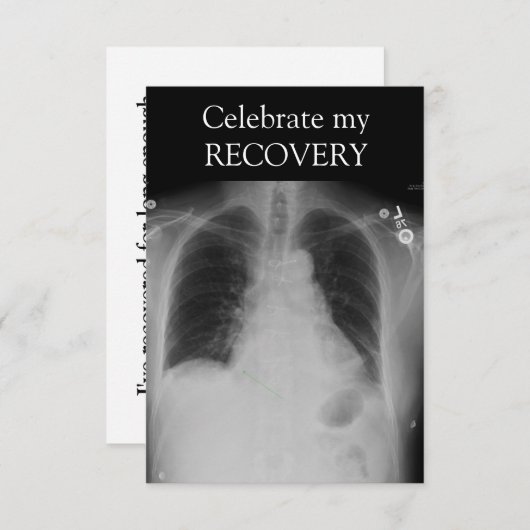 X Ray Recovery ~ uitnodiging (Voorkant / Achterkant)