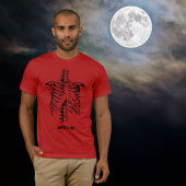 X-ray Rib Cage Funny Halloween Aanpassen T-shirt